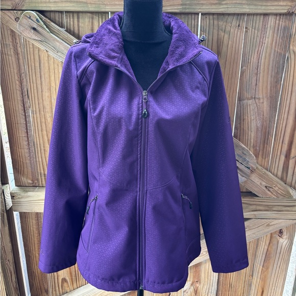 Gerry Outdoors Purple Full Zip Hooded Jacket Size M - Picture 3 of 15